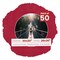 Red Suede Mat Board for 30x30 Frames - Circle Opening for 26x26 Photos